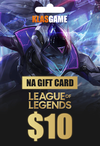 League Of Legends NA 10$ Gift Card